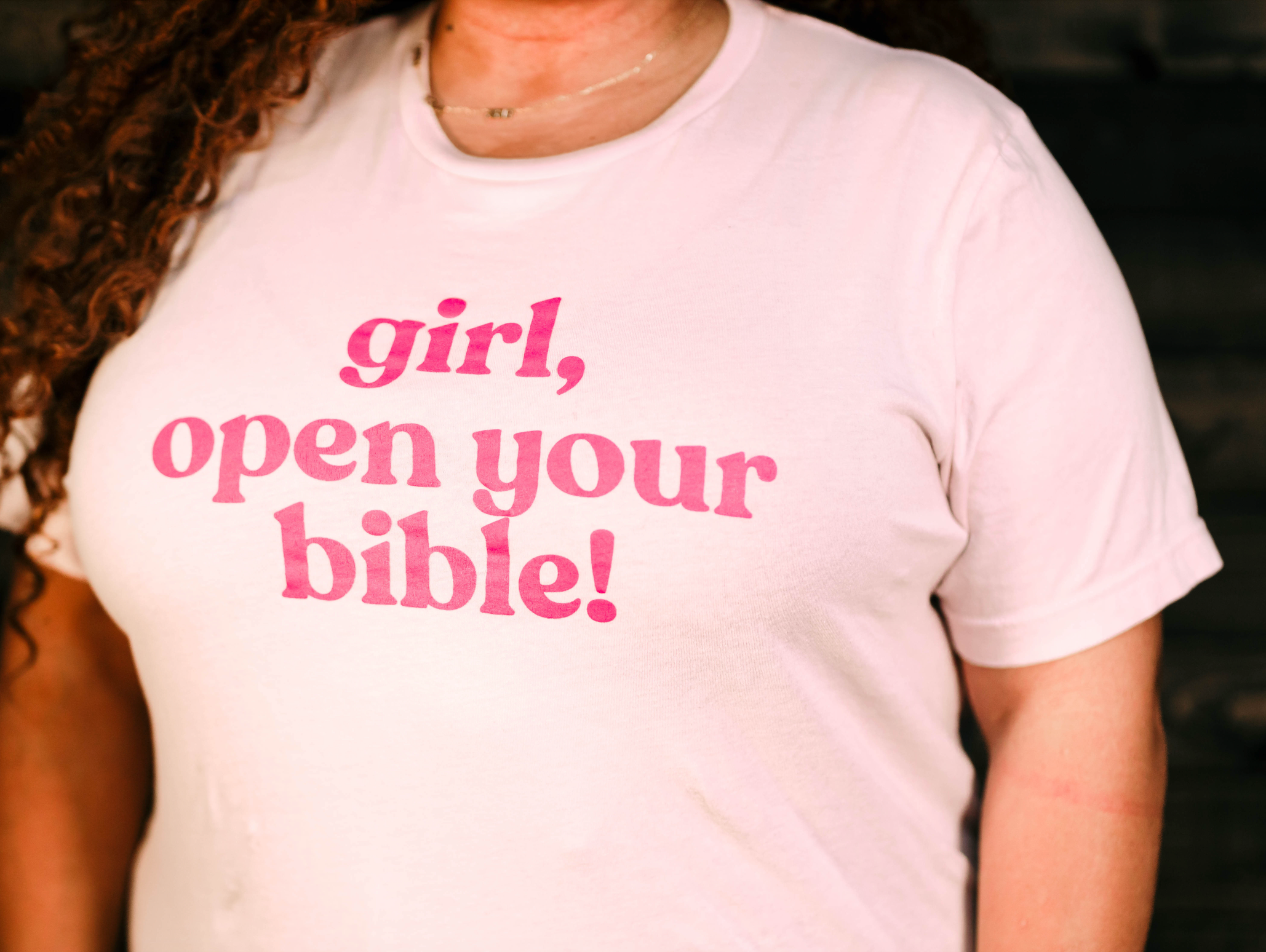 girl, classic tee (pink)